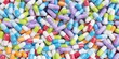 Medicine Capsules. Medical tablets and antibiotics