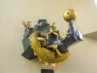 Poster - Defender of Time (Le Defenseur du Temps) clock in Paris, France