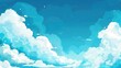 Blue sky and clouds illustrative background