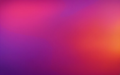 Wall Mural - Sunset gradient mesh background, smooth blend of warm orange, pink, and purple hues, serene abstract wallpaper