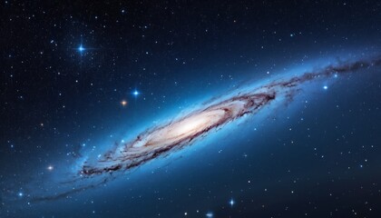Night sky Universe filled with stars, nebula and galaxy