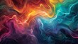Vivid abstract art with a swirl of warm and cool colors, resembling the interplay of fire and water.