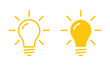 Light bulb icon set