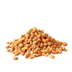 Wall Mural - A pile of peanuts on a transparent background