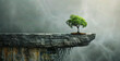 © VicPhoto - Árbol Solitario en Acantilado