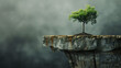 © VicPhoto - Árbol Solitario en Acantilado