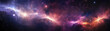 Vibrant nebula cloud illuminates space