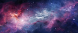 Fototapeta  - Vibrant cosmic nebula with stars and dust