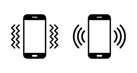 Canvas Print - Ringing and vibrating phone icon set