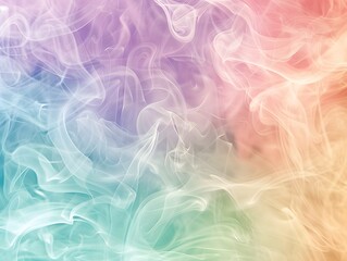 Wall Mural - Mixed smoke , pastel colors , colorful distribution,  background
