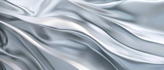 Poster - Metal abstract background with silver gray texturing