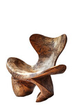 Fototapeta  - Wooden abstract chair, art. Generative AI