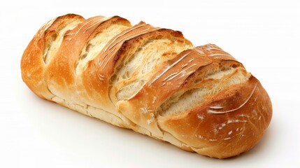 Wall Mural - The bread is isolated on a white background