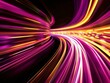 © png-jpeg-vector - yellow and pink light trails, the flow of data within computer systems or networks, the transfer of information .internet speed, data transfer, fast computing.