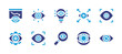 Vision icon set. Duotone color. Vector illustration. Containing transparency, vision, eye, decrease, visual.