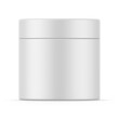 Matte cosmetic cream jar mockup template for branding, 3d illustration