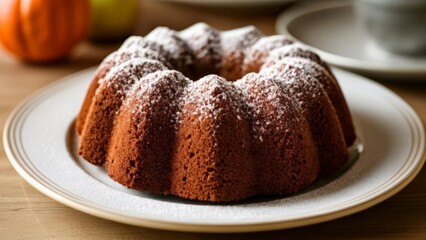 Wall Mural -  Deliciously baked dessert ready to be savored