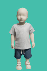 Sticker - Full length child mannequin