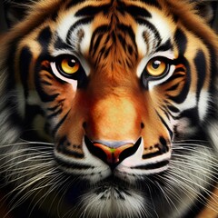 Wall Mural - portrait of a tiger