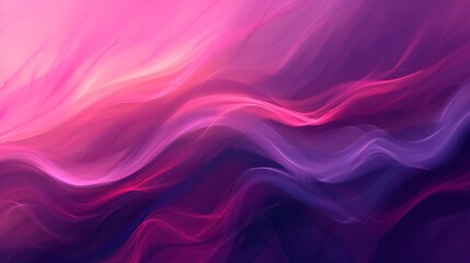 Poster - Abstract pink and purple flowing waves background