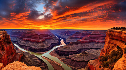 Wall Mural - canyon sunset.