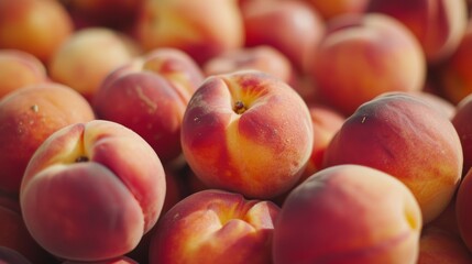 Close-up of fresh peaches