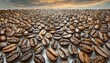 neatly arranged tiled coffee beans, taken  background wallpaper