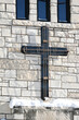 Cross on Church Wall Outdoors