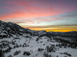 Sunrsie landscape in the Alps