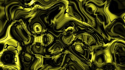 Wall Mural - abstract dark yellow background footage. wavy black and yellow texture, copy space.