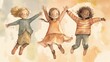 Joyful Diversity Celebration of Children Generative AI