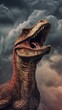 Velociraptor Predator Ready to Attack in Dynamic Realism Generative AI