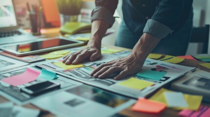Wall Mural - a creative professional's design workspace