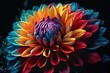 Vibrant Floral Abstract Artwork Generative AI