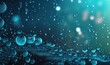Ethereal Water Droplet Background Generative AI