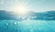 Serene Aquatic Ambiance: Captivating Sunlight Reflections in a Swimming Pool Generative AI
