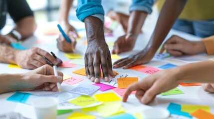 Wall Mural - A Collaborative Teamwork Session