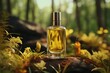 Elegant Pastel Toned Perfume Bottle Generative AI