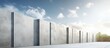 © vxnaghiyev - Concrete wall against sky backdrop