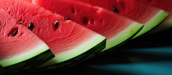 Aufkleber - Watermelon slices on plate