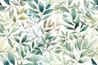 Delicate Floral Watercolor Pattern in Asian Style Generative AI