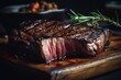 Perfectly Grilled Steak Dinner Generative AI