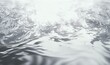 Serene Water Surface with Ripples and Splashes Generative AI