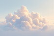 White clouds floating in the sky. A cumulonimbus cloud rises. meteorological phenomenon. natural phenomenon. Simplified abstract image of cloud computing concept