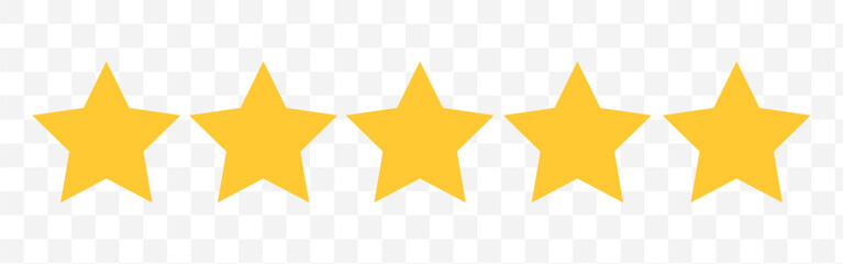 Wall Mural - Five stars icon Vector. Star icon collection. Blank star vector icons set with shadow. Black line stars mock up isolated on transparent background. Vector design element. 123