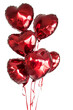 red heart-shaped balloons