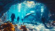 Divers encounter shark undersea cave adventure