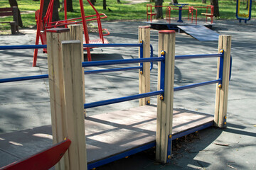 A ramp on an inclusive playground