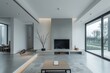 Sleek and Spacious Modern Living Room Design
