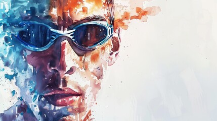 Fototapete - The image displays a soft transition of paint smears, creating a fluid gradient effect in pastel tones